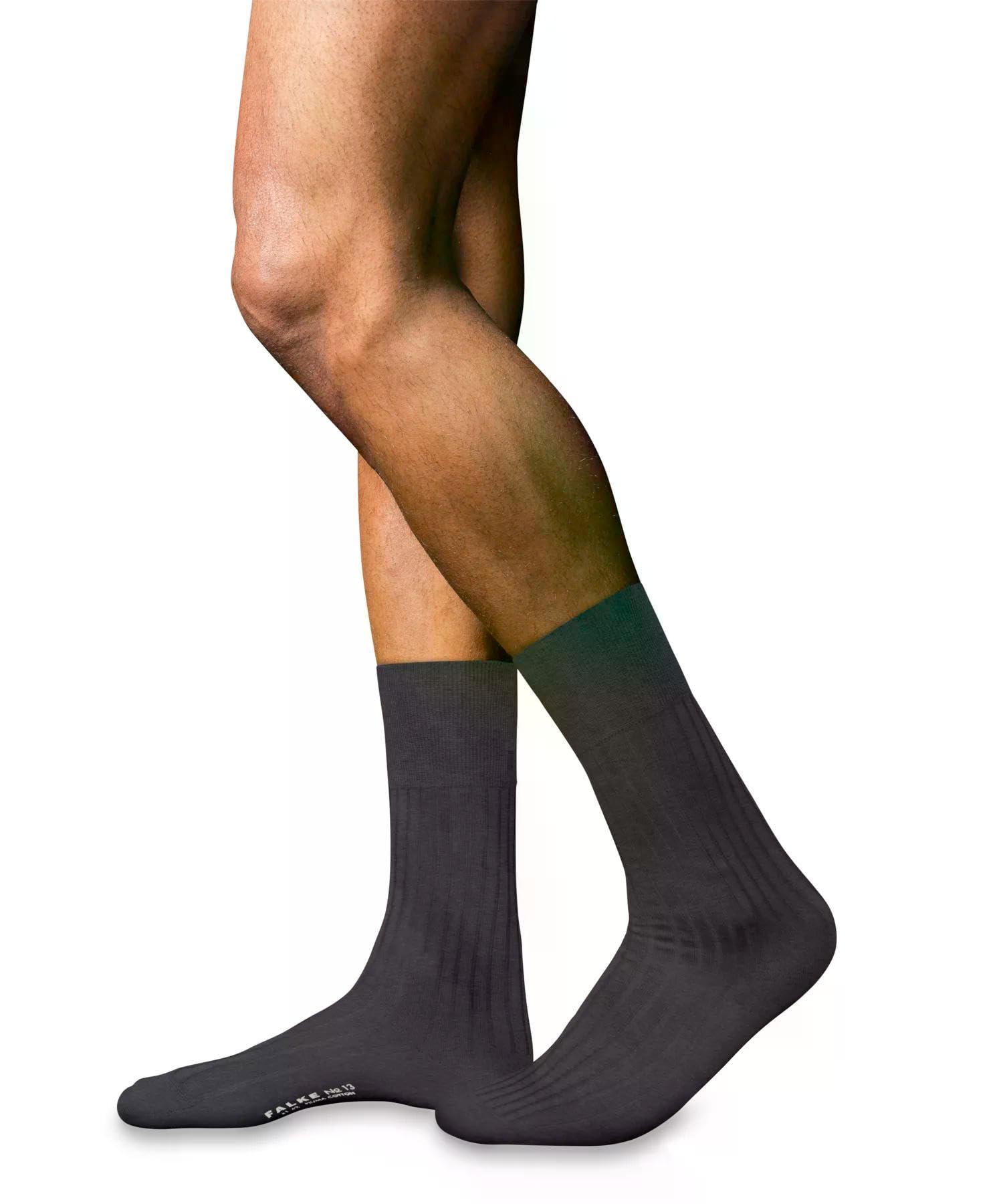 FALKE No. 13 Finest Piuma Cotton Socken coal (3105), 41-42