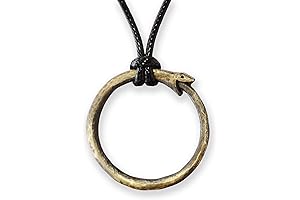 Viking Ouroboros Snake Necklace for Women and Men
