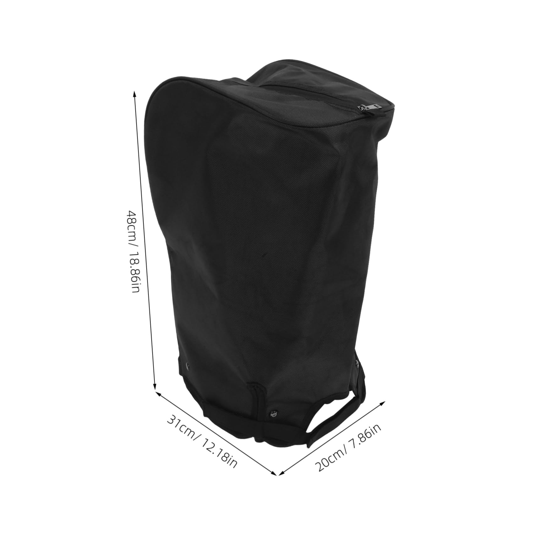 Negra Funda de Lluvia 1 Pieza de Poliéster Portátil para Golf