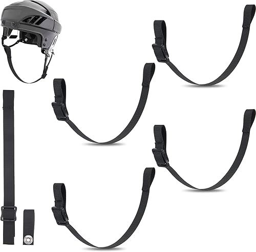 Correa para la barbilla para casco de hockey, con un solo broche para hockey, correa de repuesto para la barbilla de hockey, correas desmontables