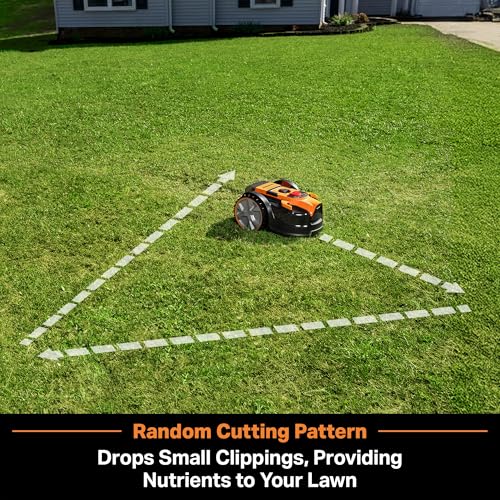 LawnMaster OcuMow™ VBRM601YCM MAX Perimeter Wire Free Robot Lawn Mower Cuts Small Lawns 2000-3500 Square Feet with Optical Navigation, Obstacle Avoidance, Low Noise and No Go Function by LawnMaster - Image 8