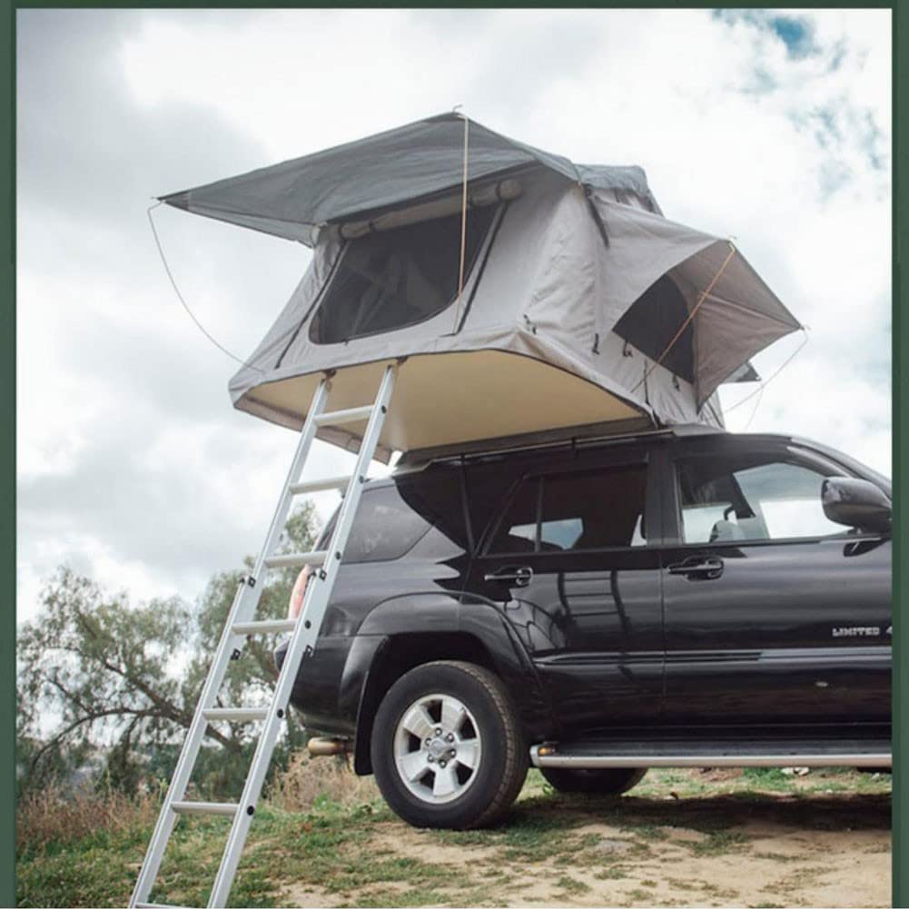 HYQHYX Tente Voiture 00 Tente de Toit de Voiture, Tente de Toit de Camping Camion SUV avec échelle, Grand Espace extérieur imperméable et Respirant