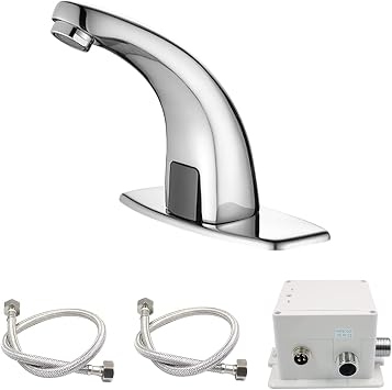 Automatic Sensor Faucet, G1/2, Infrared Induction, Water Saving, Hand Wash, Automatic, Bathroom, Toilet, Washroom, Hospital, School, Office, Copper Manufacturing