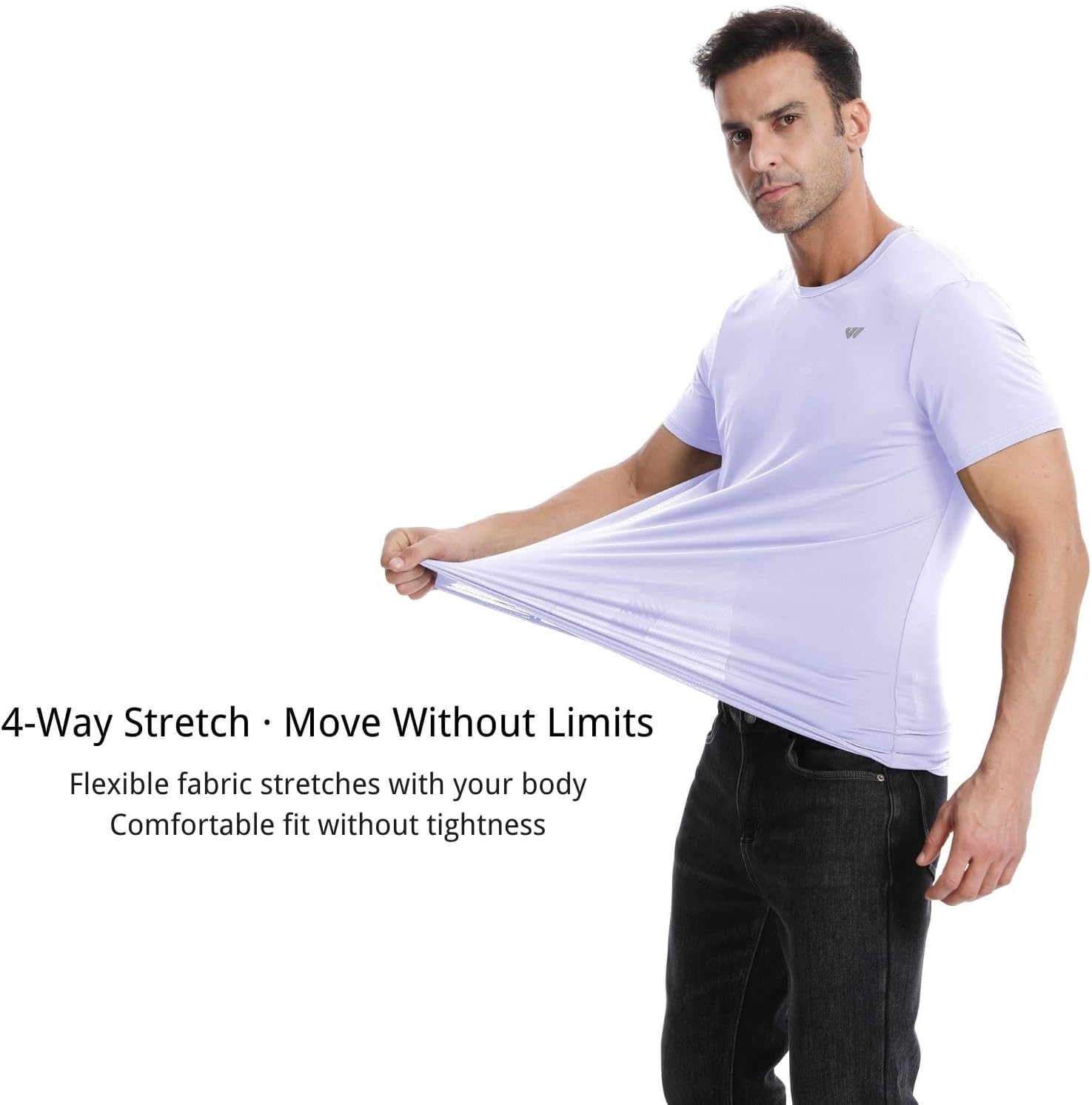 3 or 5 Pack Workout Shirts for Men Quick Dry Running T-Shirt Short Sleeves Moisture Wicking Crew Neck Tee Athletic Casual Top
