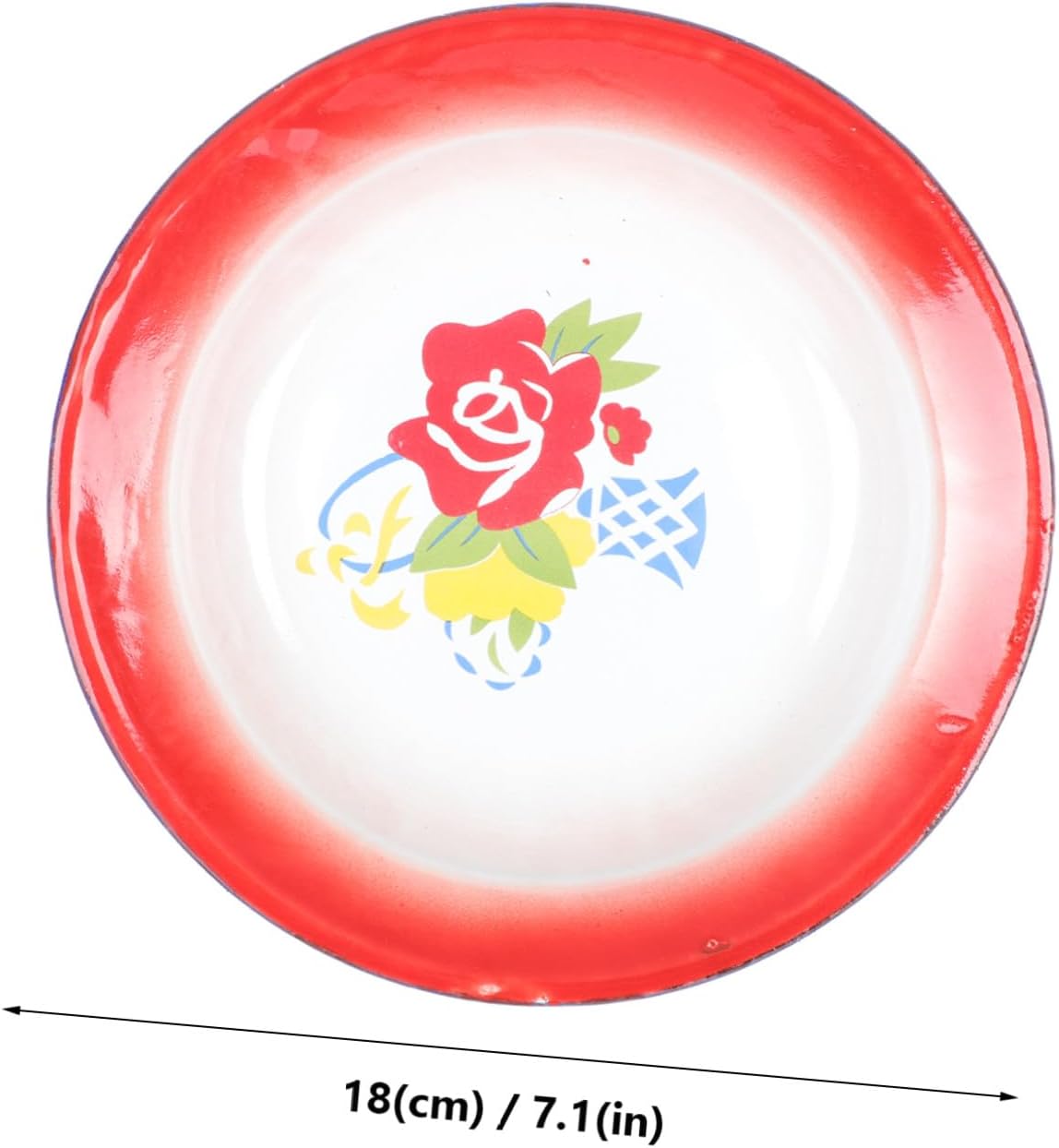 SHINEOFI Retro Floral Appetizer Plates, 2Pcs Thickened Ceramic Dinnerware