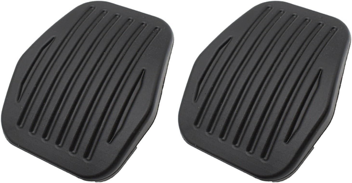 2X Rubber Brake Clutch Pedal Pad Covers for Ford MK2 for Focus III CMAX CMAXII for Kuga Direct Replacement Fits 2003 2014 Vehicles