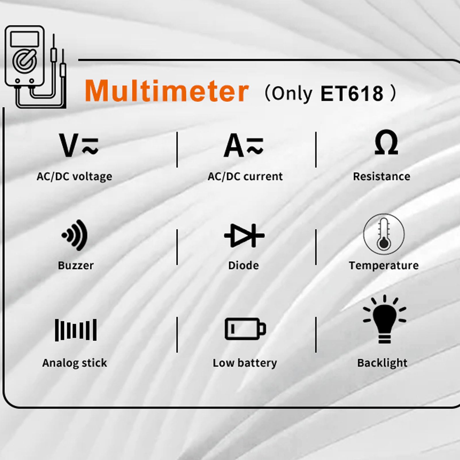 Hyuduo Tester per Cavi di Rete 2 in 1, Multimetro Digitale con Schermo LCD, Misurazione della Lunghezza del Cavo di 600 M, Mappatura e Tracciamento dei Cavi per i Tecnici della Telefonica di Rete