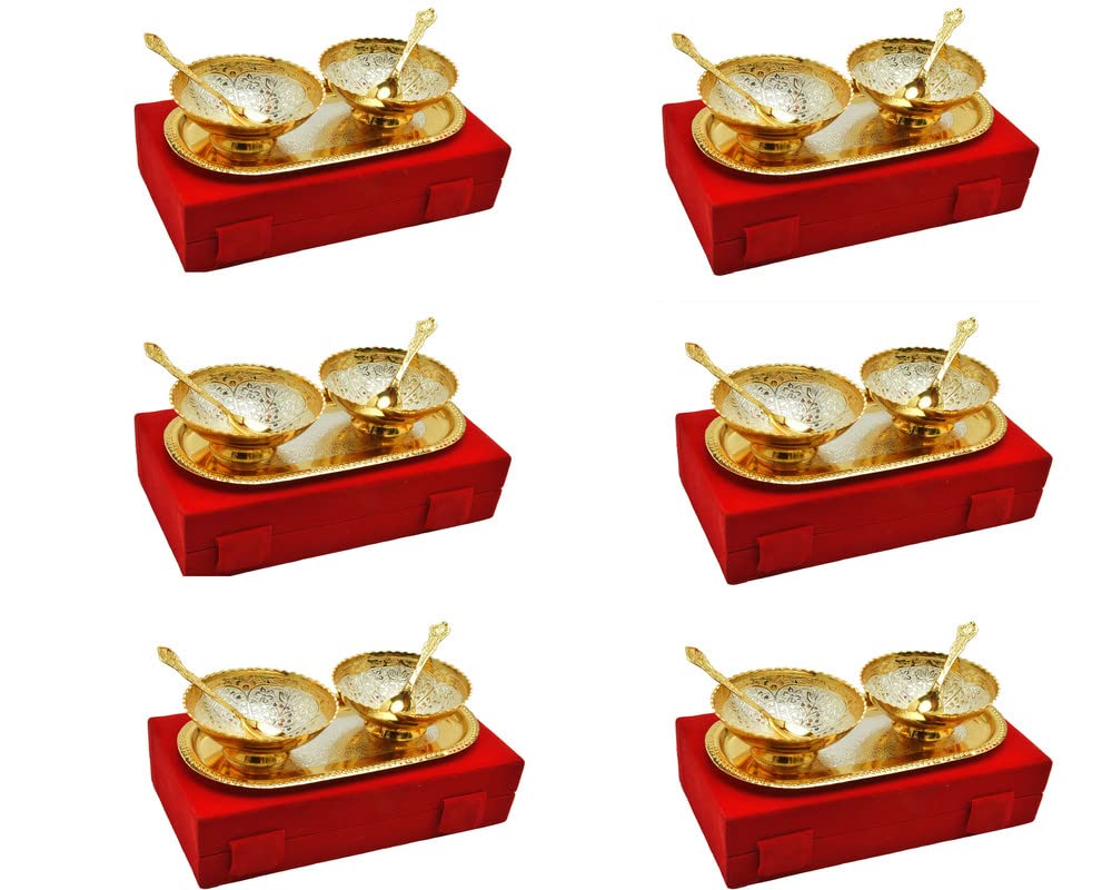 Jaipur Ace Gold & Silver Plated Bowl Set - Diwali Gift -20