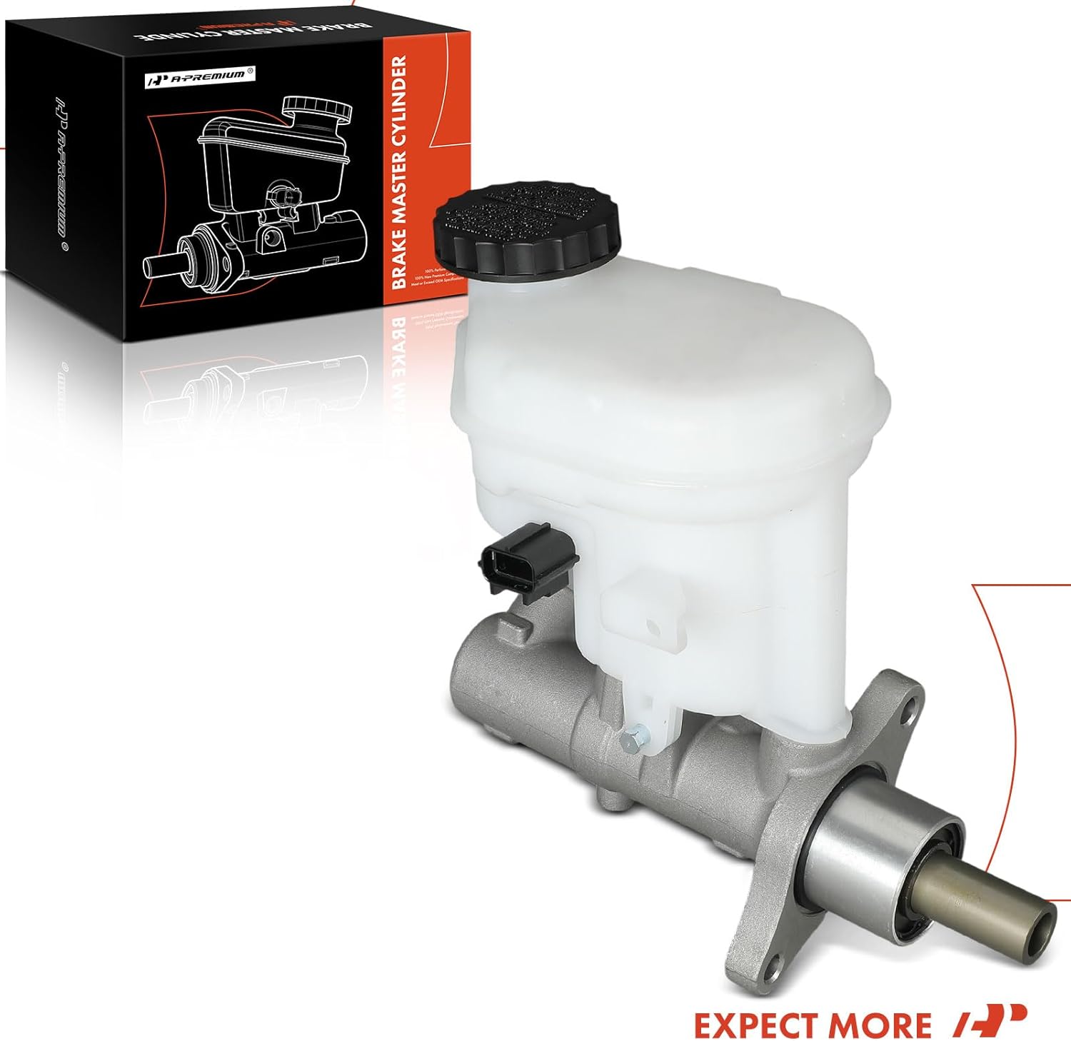 A-Premium Brake Master Cylinder with Reservoir and Sensor Compatible with Ford and Lincoln Vehicles - Explorer 2011-2019, Taurus 2013-2019, Flex 2013-2019, Police Interceptor Sedan, MKS, MKT