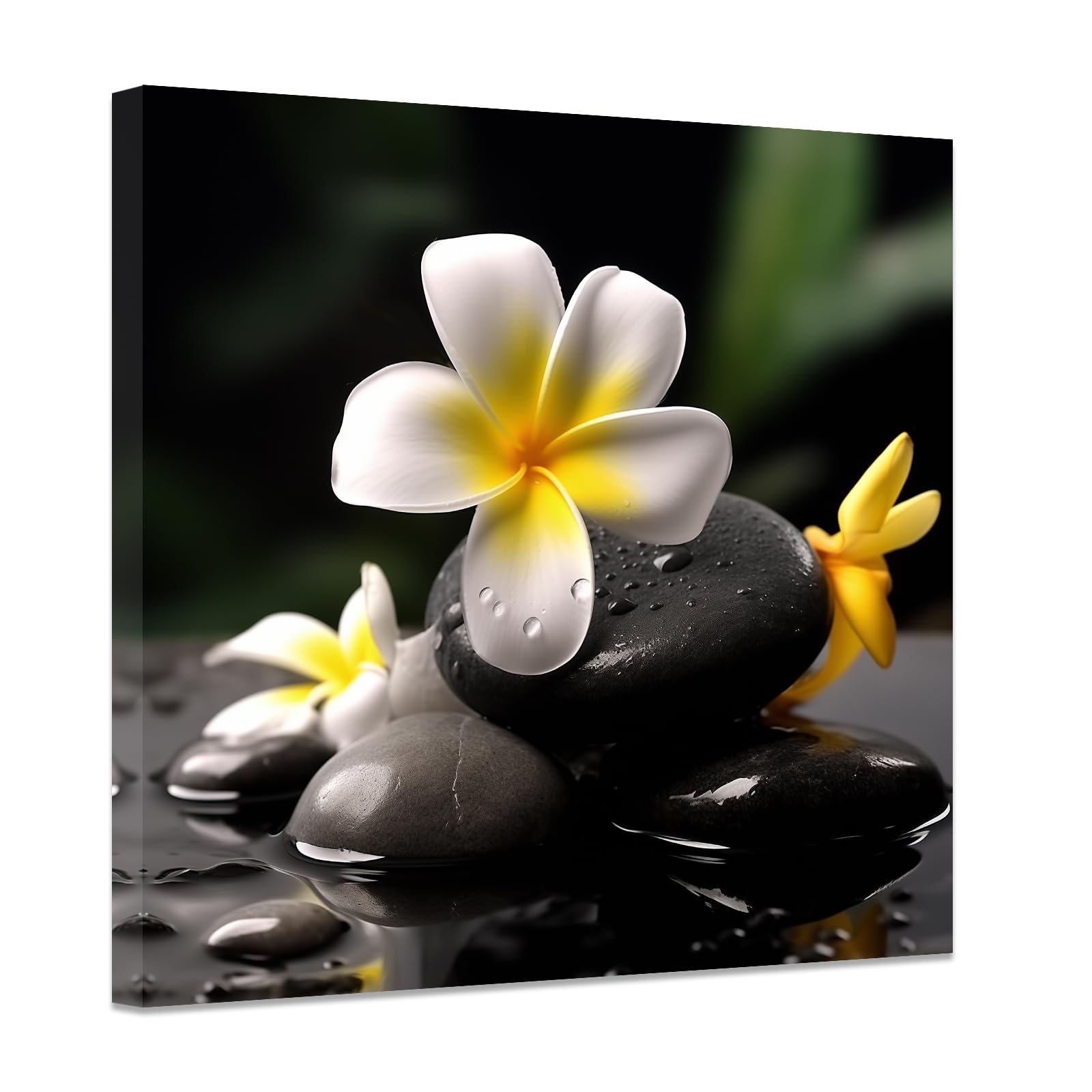 Amazon.co.jp: ZXHYWYM 禅ウォールアート ストーン スパ キャンバス