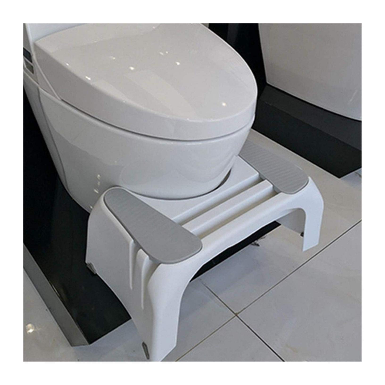 Toilettenfußhocker für Kniebeugen, tragbare verdickte Kunststoffstufe für Schwangere, Squat Pit Aid für bessere Darmbewegungen