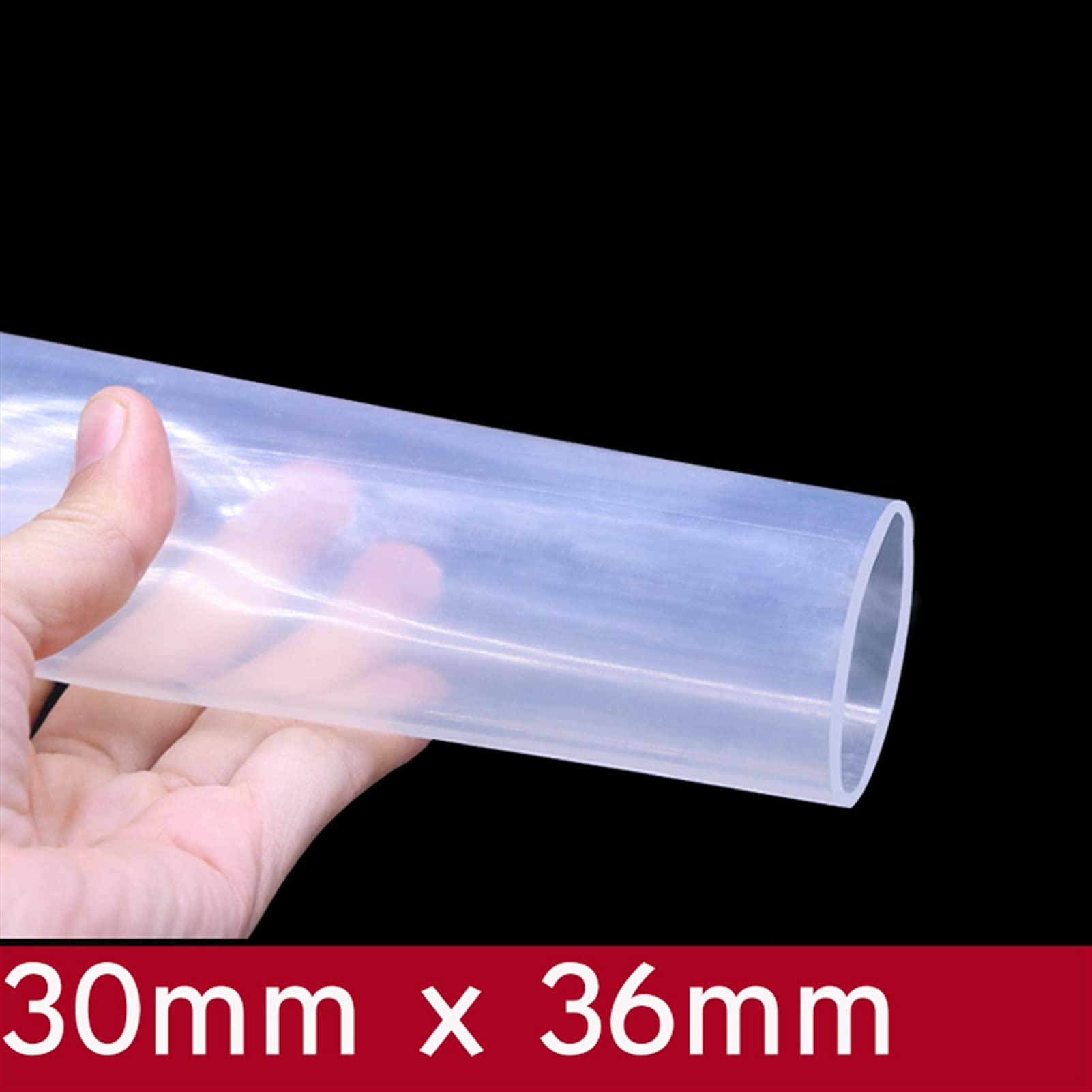 Tubo De Silicona Transparente Para Agua O Aire - 30mm Interior, 36mm Exterior - Flexible, No Tóxico, Ideal Para Bebidas, Acuarios O Proyectos DIY