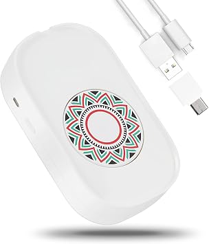 Mouse Jiggler ، محاكي Mover Mover Mouse غير القابل للكشف لصحح الكمبيوتر المحمول ، يحافظ على نشاط الكمبيوتر الشخصي ، لا يوجد برنامج ، خالٍ من برنامج التشغيل مع USB C إلى محول USB