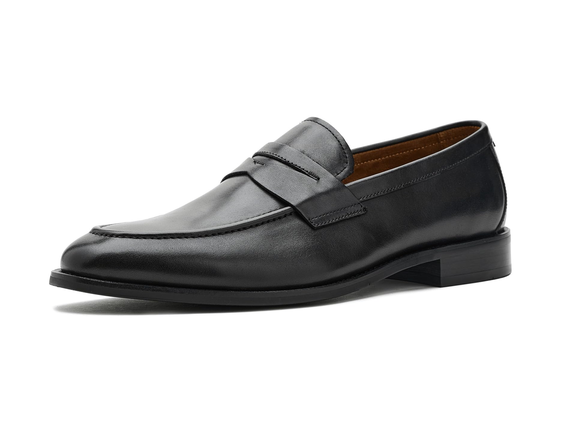 

                                                    Brooks Brothers Mens Glenrock Black Leather Smooth