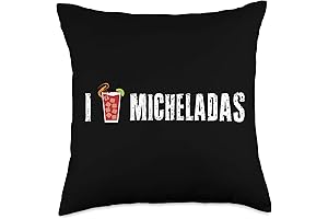 Michelada Cup Mix Spicy Camaron Throw Pillow