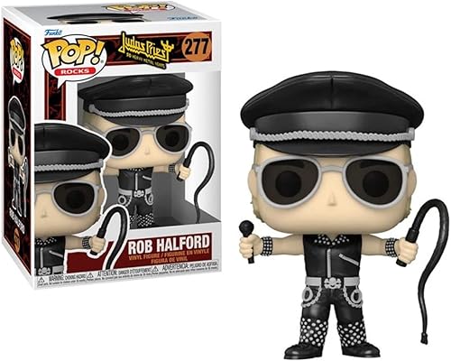 Miniatura 2 de POP Rocks: Judas Priest - Figura de vinilo de Rob Halford Funko (paquete con funda protectora de caja compatible), multicolor, 3.75 pulgadas
