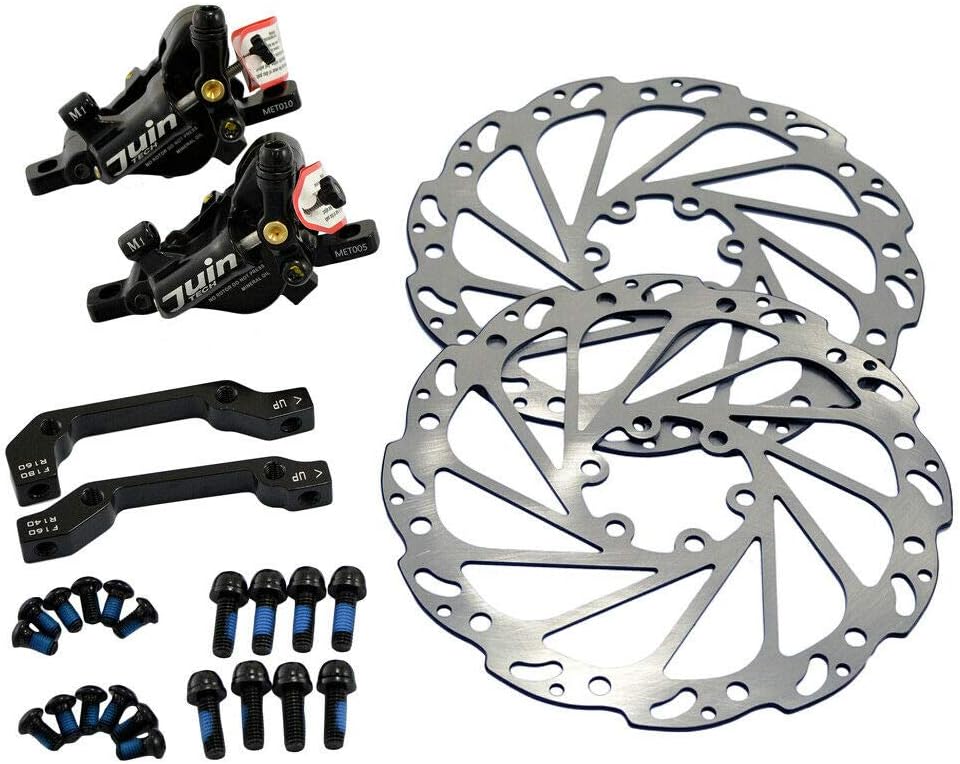 Brakes Gray JUIN TECH R1 Hydraulic Road CX Disc Brake Set 160mm with