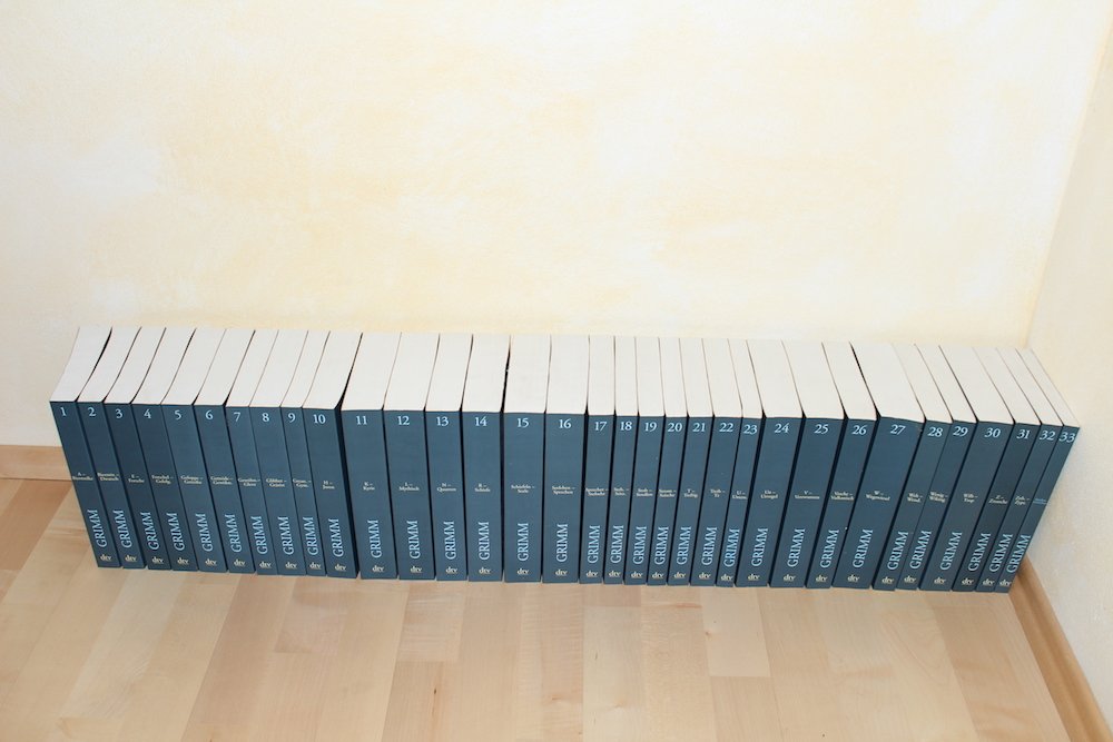 Deutsches Wörterbuch, 33 Bände