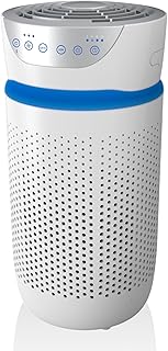 HoMedics Air Purifier with True HEPA & Carbon Filters, Compact Purifiers Filtration with Night Mode, Removes Allergens, Pet Dander, Smoke, Cooking, Mould Spores & Germs, Ionizer Releases Negative Ions