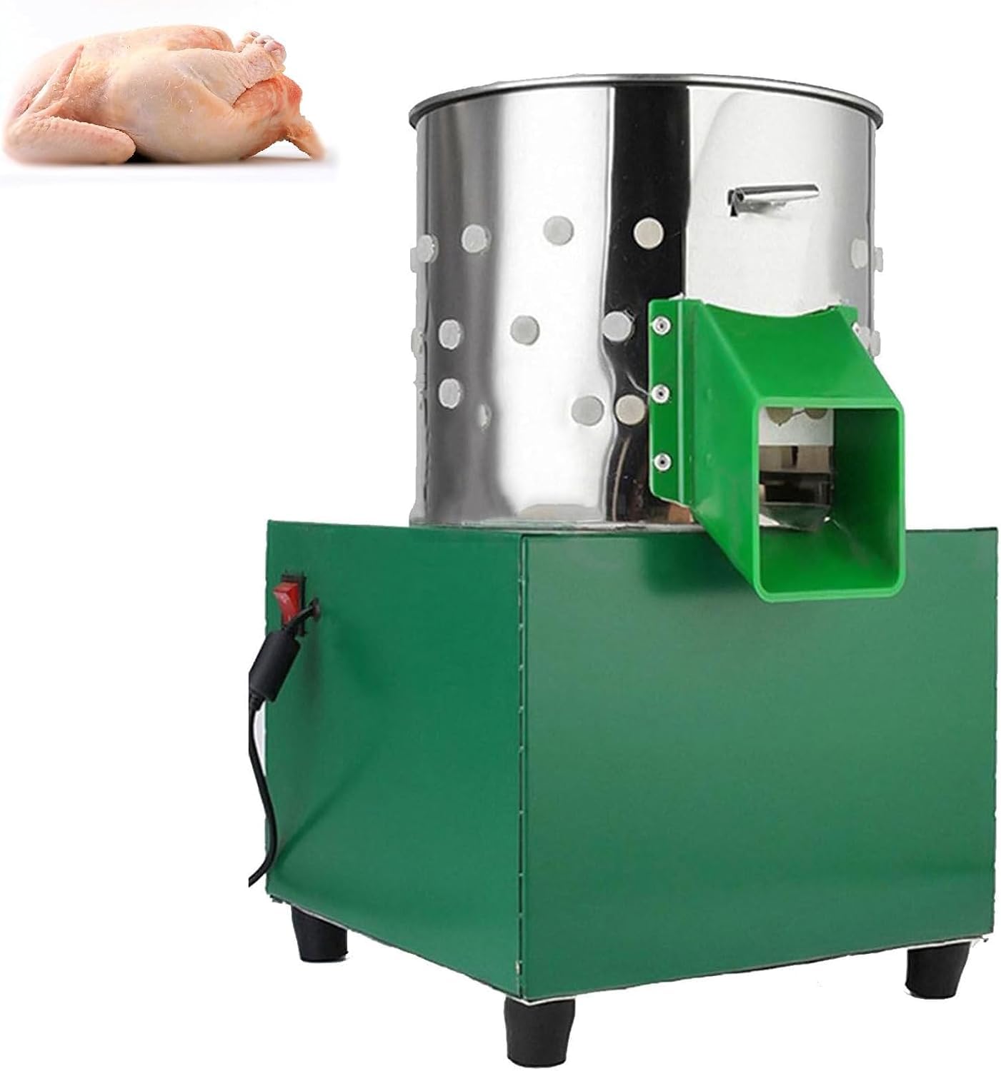 Hühnerrupfmaschine, Geflügelfederentferner, Robuste Edelstahlkonstruktion, Effizientes Rupfen, Für Die Verarbeitung Von Kleinen Vögeln/küken/wachteln Auf Dem Bauernhof