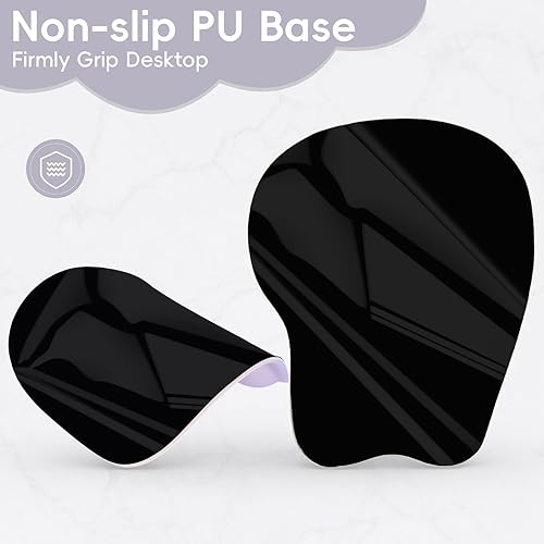 Miniatura 196 de Alfombrilla para mouse con soporte de muñeca, almohadilla antideslizante para mouse para oficina, computadora, laptop y Mac, cómoda y ligera