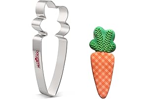 LILIAO Stainless Steel 5" Mini Carrot Cookie Cutter