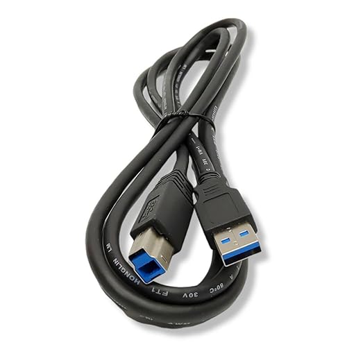 NTQinParts PCMac USB3.0 Cable de sincronización de transferencia de datos SuperSpeed para escáner de escritorio Brother ADS-3100 ADS-3300 ADS3100