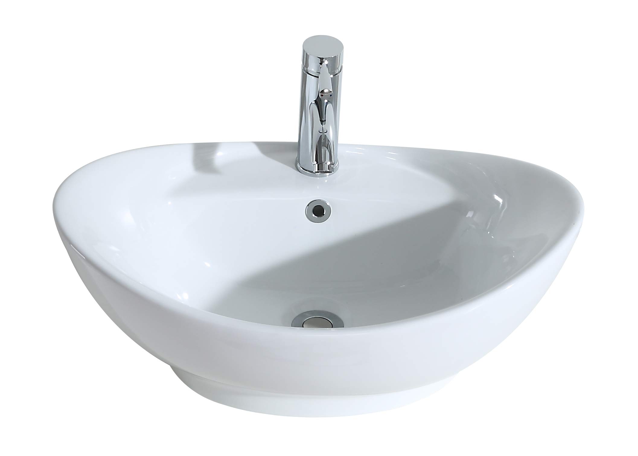 Buy Eridanus Bathroom Vessel Sink, [Series Lottie], Oval Ceramic Wash