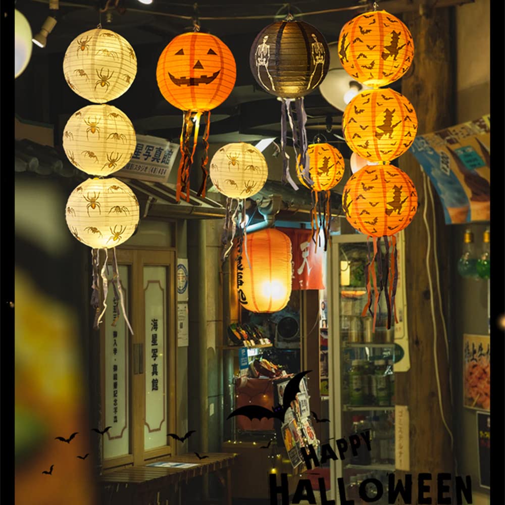 Amazon.co.jp: Moigeku ハロウィン 提灯 10 ハロウィン 飾り 提灯 10枚