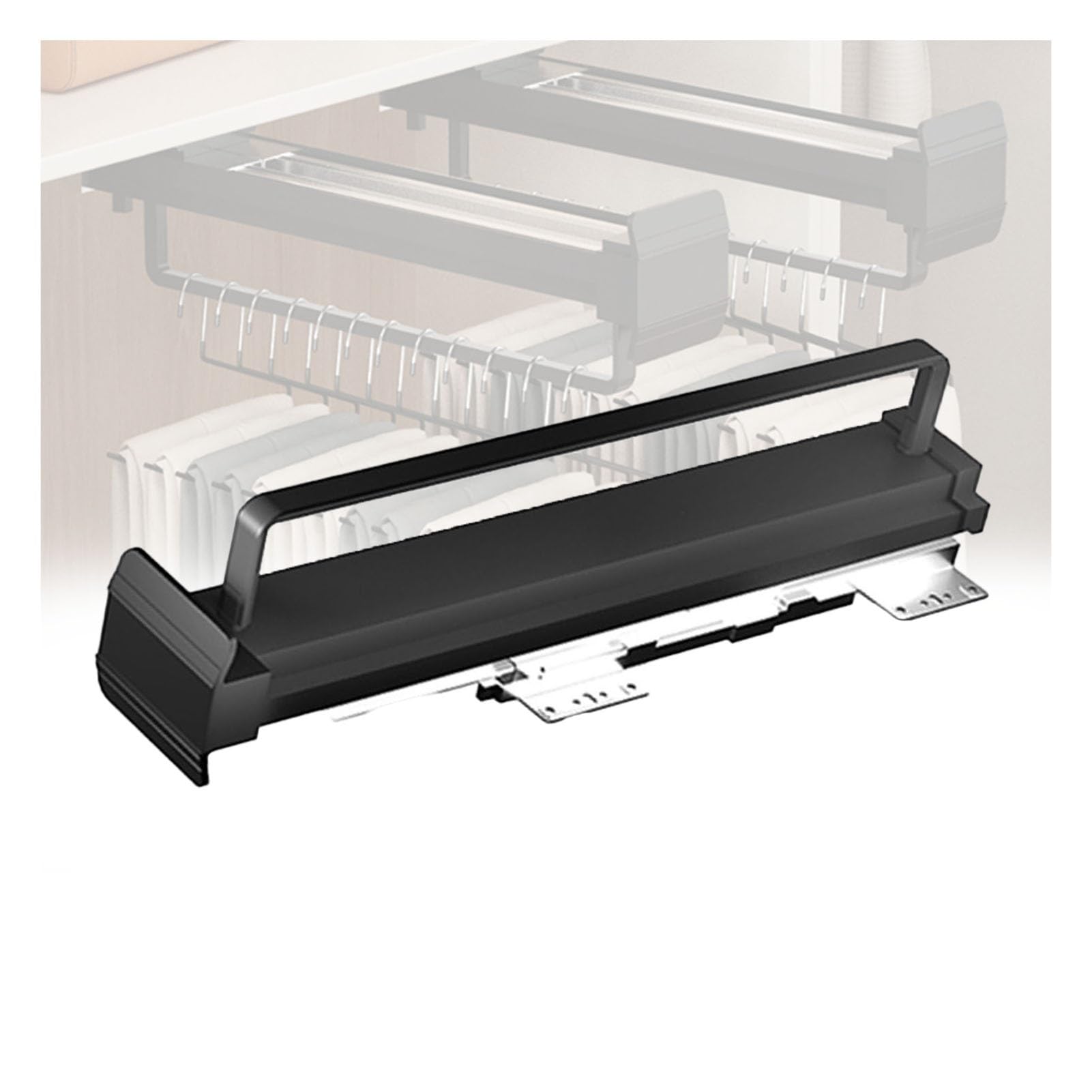 Cintre coulissant réglable de 55 cm en aluminium avec charge de 30 kg