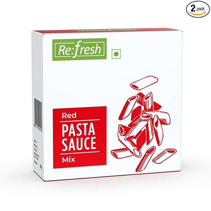 Red Pasta Sauce Mix | Red Sauce Pasta Mix Powder Spice for Delicious & Tasty Instant Red Sauce Pasta | Multiple Culinary Uses | For Authentic Taste of Italian Dishes | 120g (2 Packs of 60g)