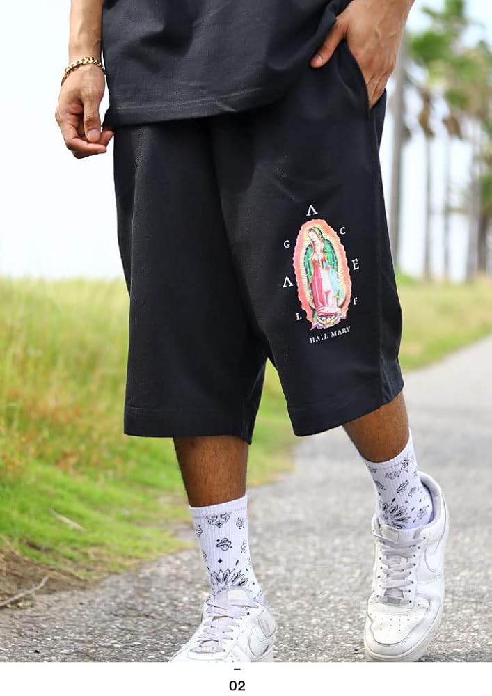 Amazon | [エースフラッグ] ACEFLAG ハーフパンツ スウェット 裏