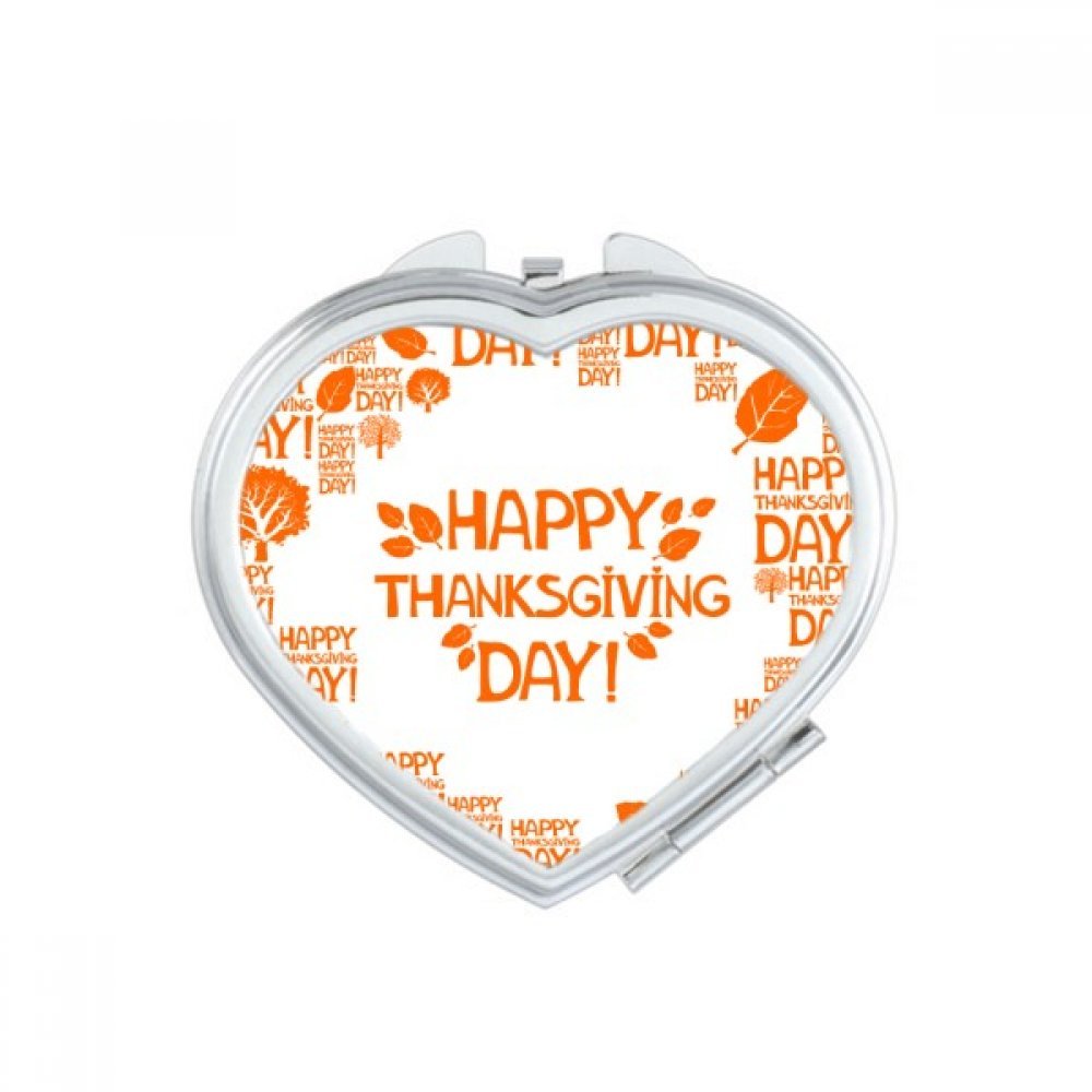 Miroir portable mignon double face petit miroir main motif coeur pour retouches faciles