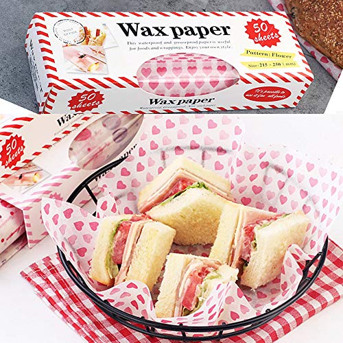 image for Autoor Wax Paper Resistant Waterproof Greaseproof Dry Hamburger Paper 