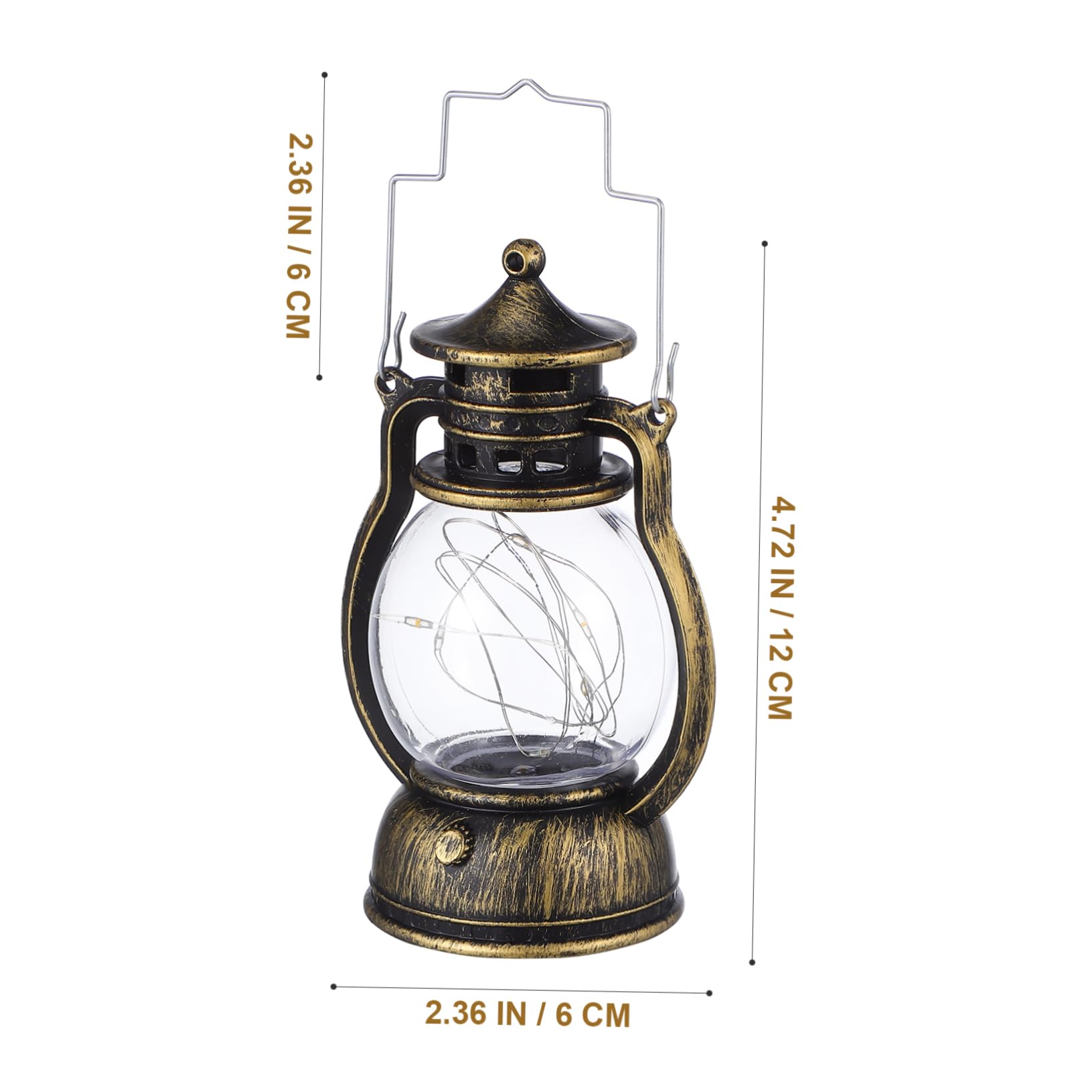 OSALADI Battery-Powered Retro Barn Lamp Handheld Decorative Lantern Perfect for Bar Ktv Decorative Lighting Present
