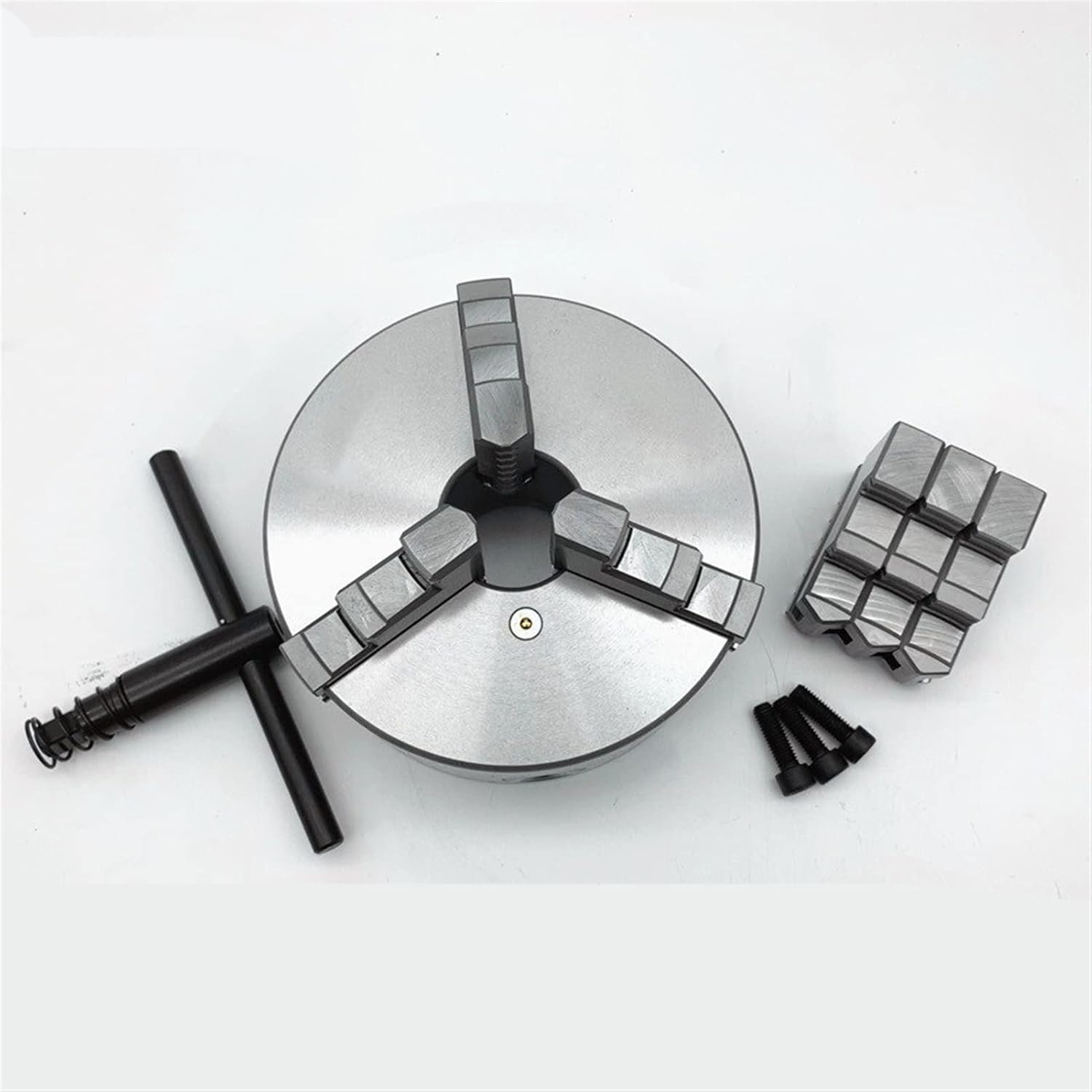 旋盤チャック、 1SET K11-80 3ジョーマニュアル旋盤旋削機械ツールアクセサリーK11 80 3ジョー旋盤チャックセルフセン