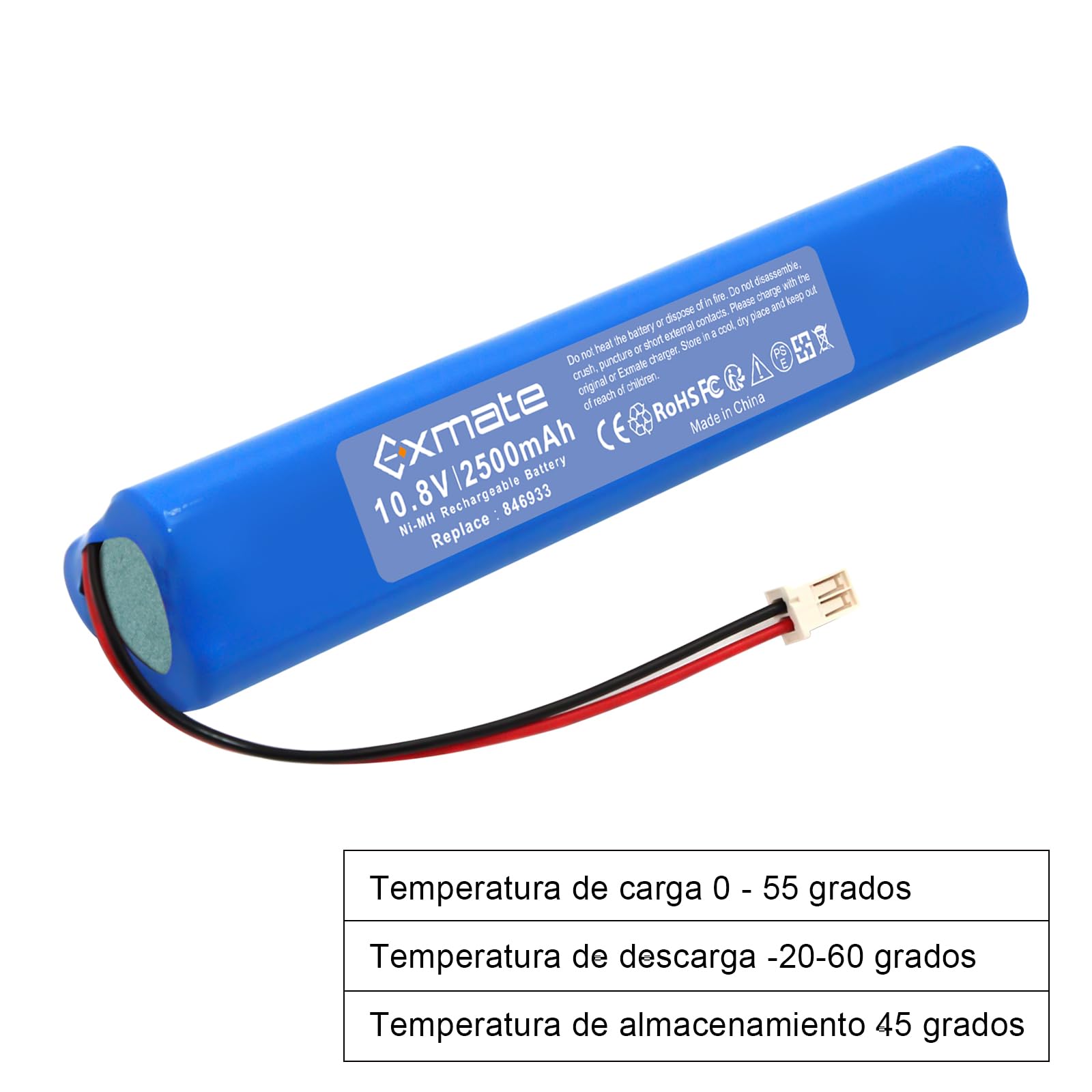 Exmate NI-MH 10.8V 2500mAh Replacement Battery for Velux Roller Shutter Exmate NI-MH 10.8V 2500mAh Replacement Battery for Velux Roller Shutter