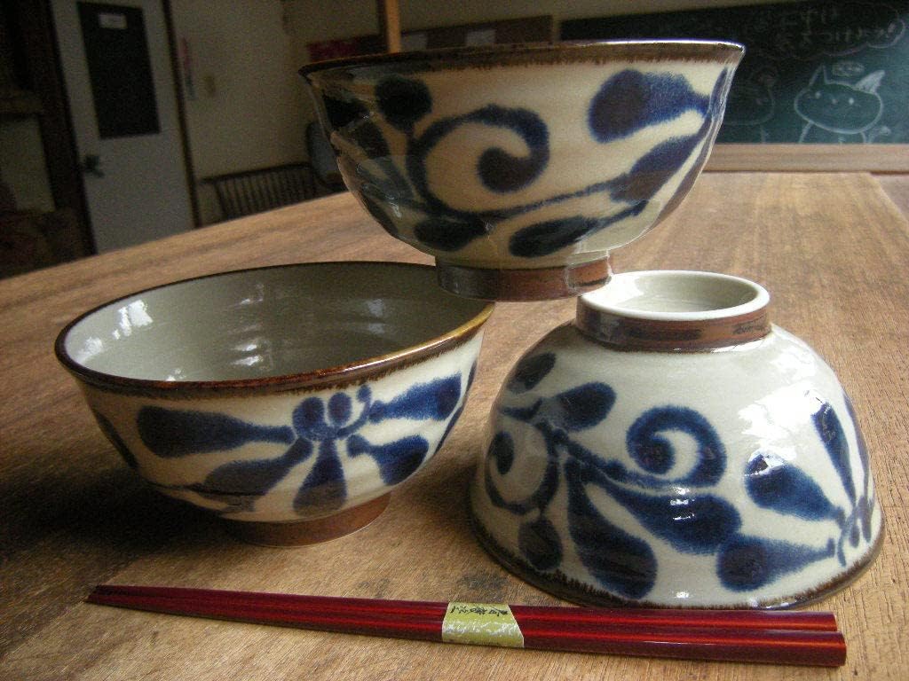 maaaaaaasaです。琉球瑠璃唐草 染付麺鉢4枚他 maaaaaaasaです。琉球