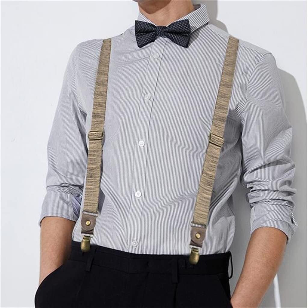 Men's Suspender Clip Suspenders Adult Suit Shirt Pants Trousers