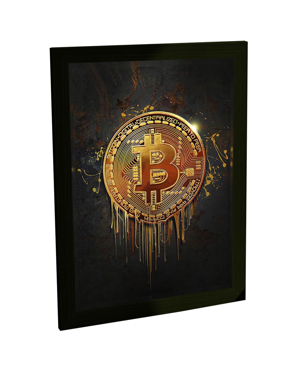 Quadro Decorativo Criptomoeda Crypto Dinheiro Investimentos Decoração  Escritório | Amazon.com.br