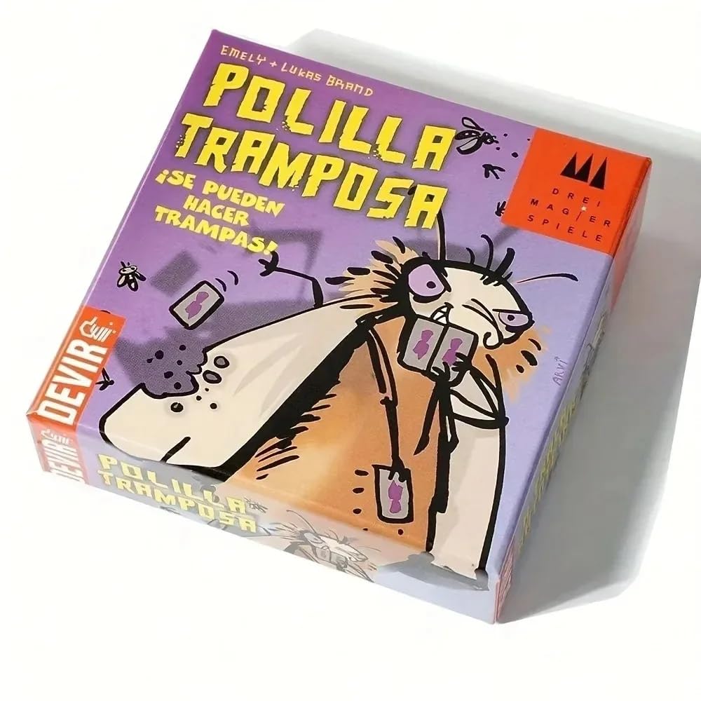 Polilla Tramposa, Juego de Cartas, Juego de Mesa para Niños, Party Game, Juego Rápido para Todas Las Edades y Fiestas - 1