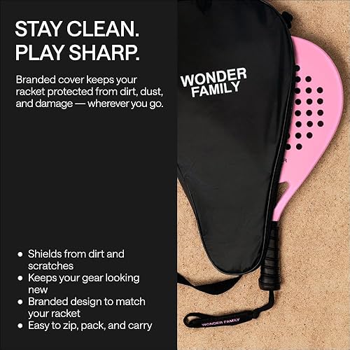Miniatura 5 de Padel Racket with Overgrip & 2 Wristbands – Memory EVA Foam, Perfectly Balanced – Pala de Padel – Fiberglass Paddle for Beginners and Intermediates