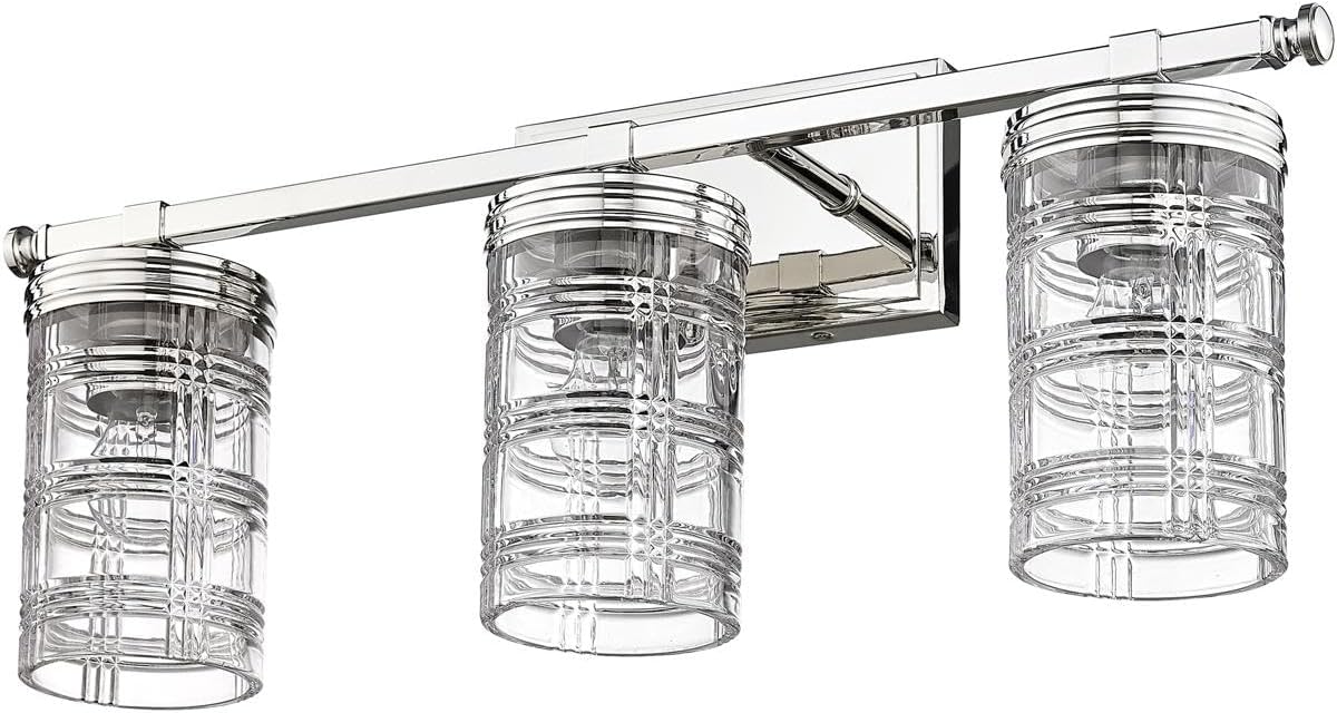 Z-Lite 344-3V-PN Archer Vanity, 3-Light 180 Total Watts, Polished Nickel