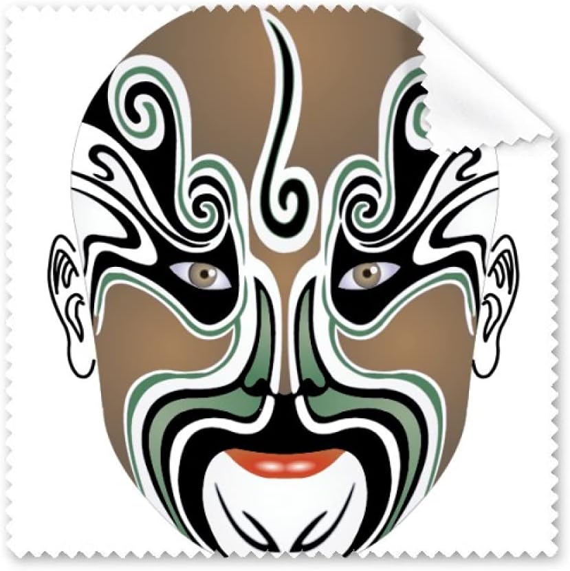 Peking Opera Head Colorful Wangwujiang Cleaning Cloth Phone Screen Glasses Cleaner 5pcs