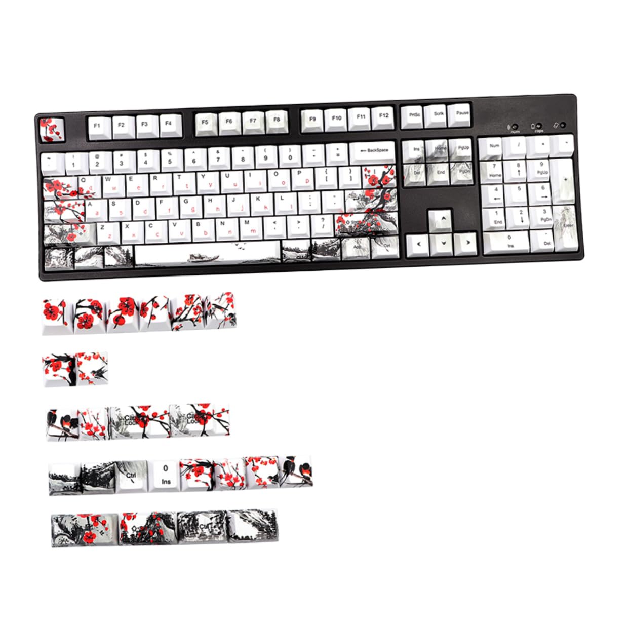 Keycap Meccanici Decorativi 128 Pezzi Pbt Profilo Originale