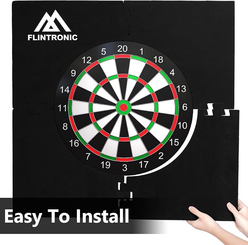 flintronic EVA darts tábla védő keret 45 cm-es dartboardhoz, összátmérő 72 cm, könnyű védőgyűrű, hátfalra illesztve