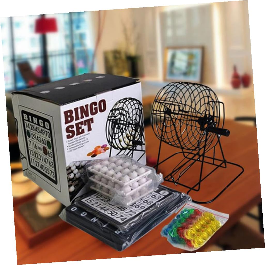 Yardwe Máquina De Bingo Juguete De Lotería Fiestas y Desarrollo De Habilidades