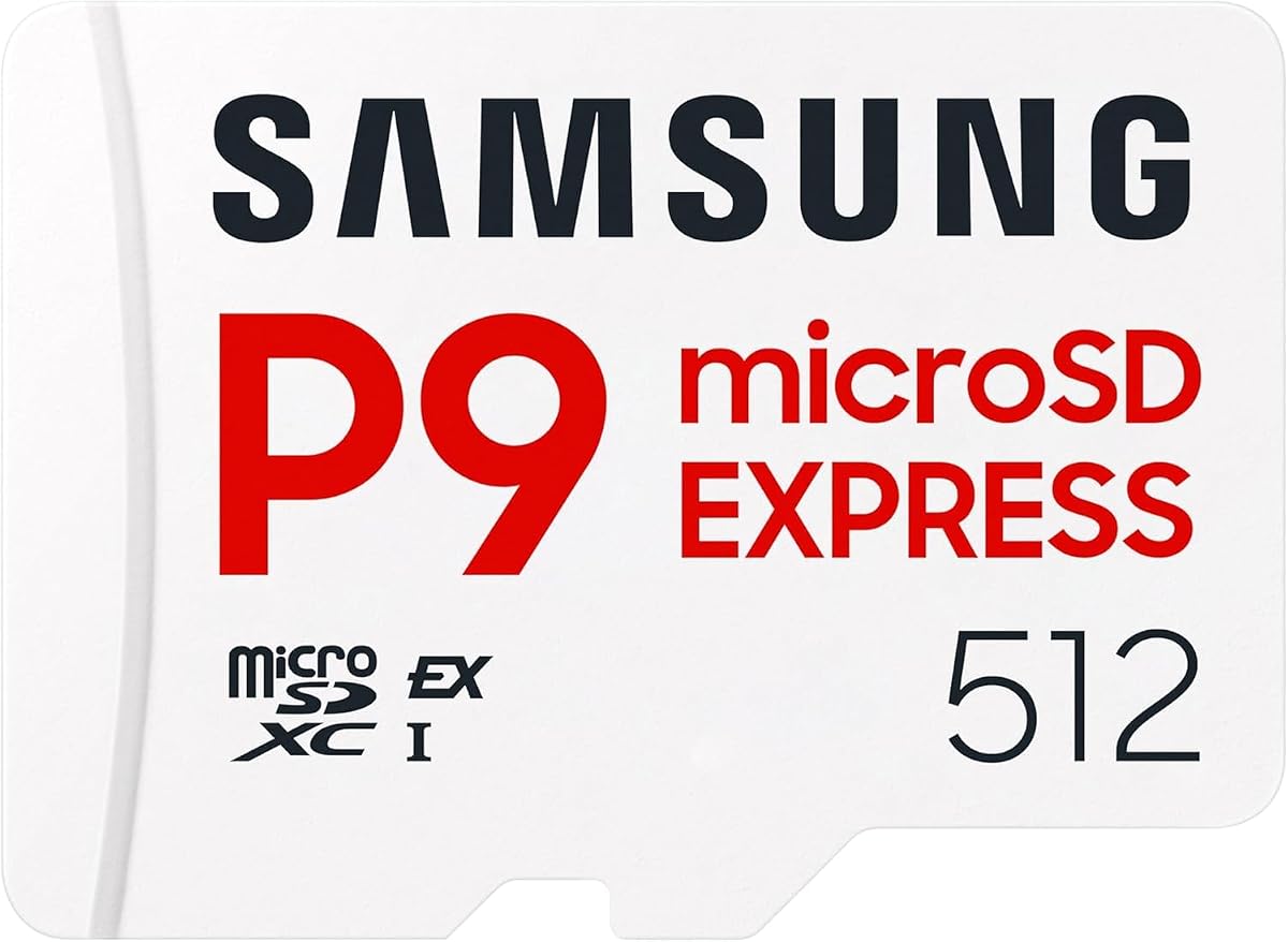 Samsung P9 Express microSD Express 256 GB, High-Speed Gaming Memory Card for Nintendo Switch 2, up to 800 MB/s Read, Up to 200 MB/s Write, for 4K UHD Video, Consoles and Cameras, MB-MK256T/WW