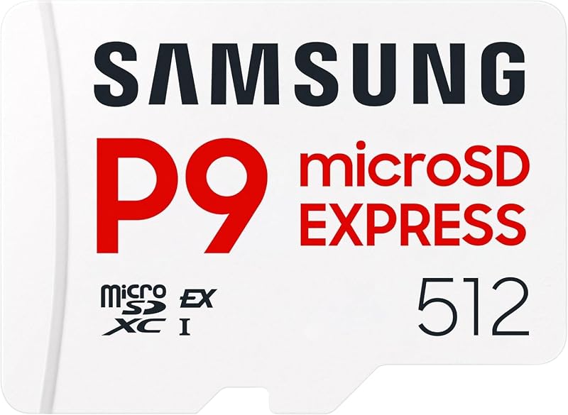 Samsung P9 Express microSD Express 256 GB, High-Speed Gaming Memory Card for Nintendo Switch 2, up to 800 MB/s Read, Up to 200 MB/s Write, for 4K UHD Video, Consoles and Cameras, MB-MK256T/WW