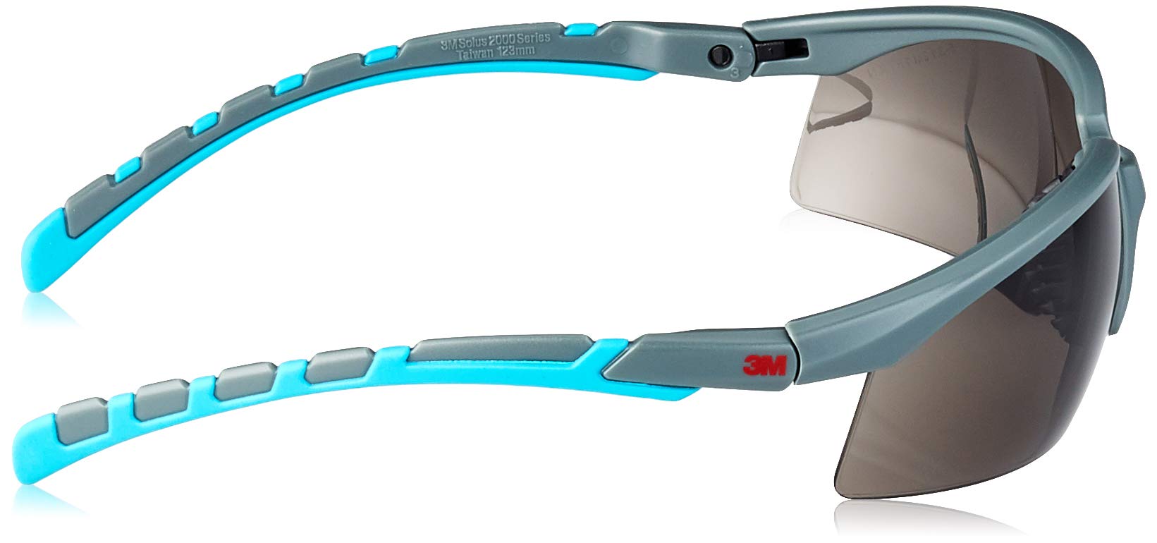 3M 3M-OO-SOLUS2002SG - Gafas de protección para ojos y cara, tamaño universal, color gris y azul acero
